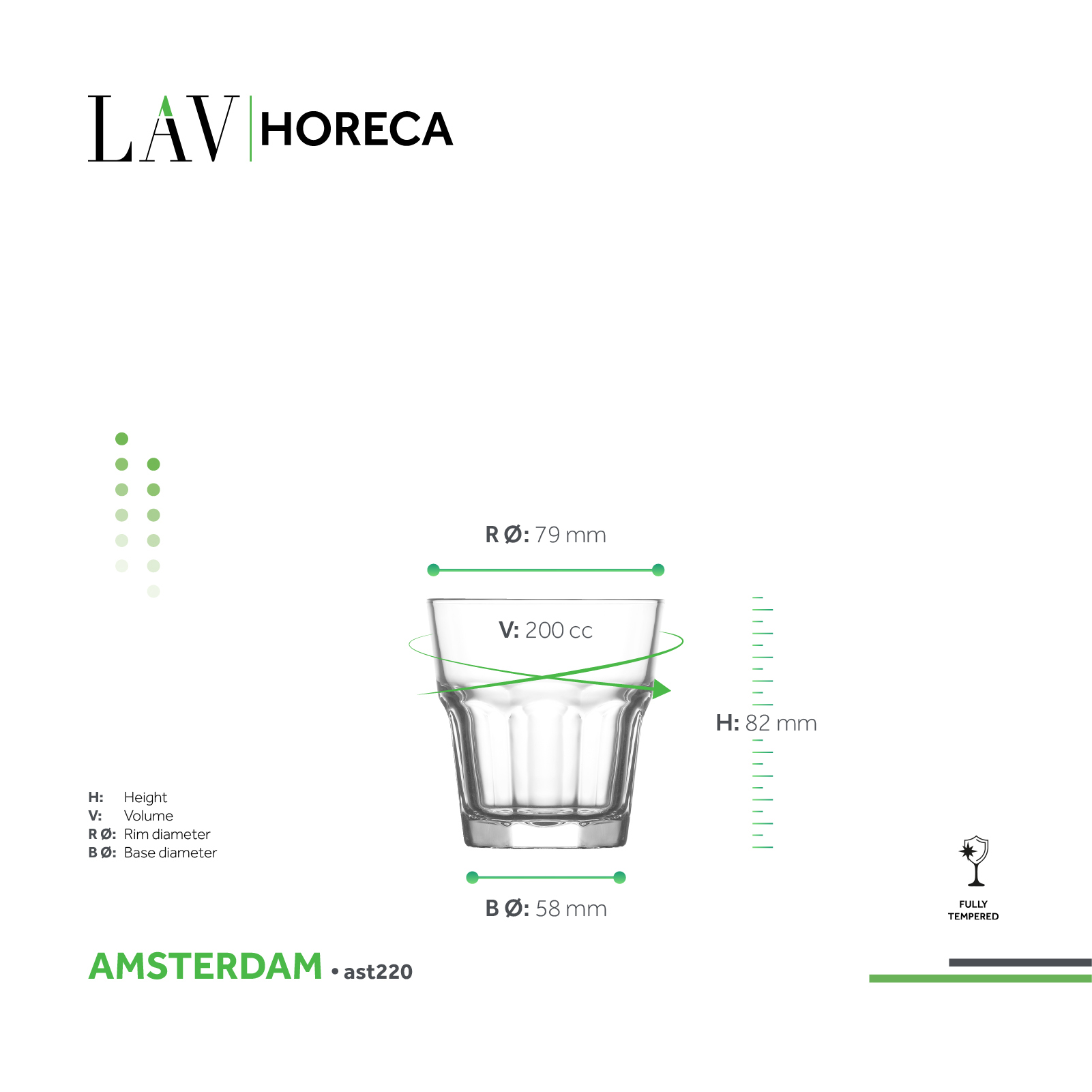 Amsterdam Water Glass