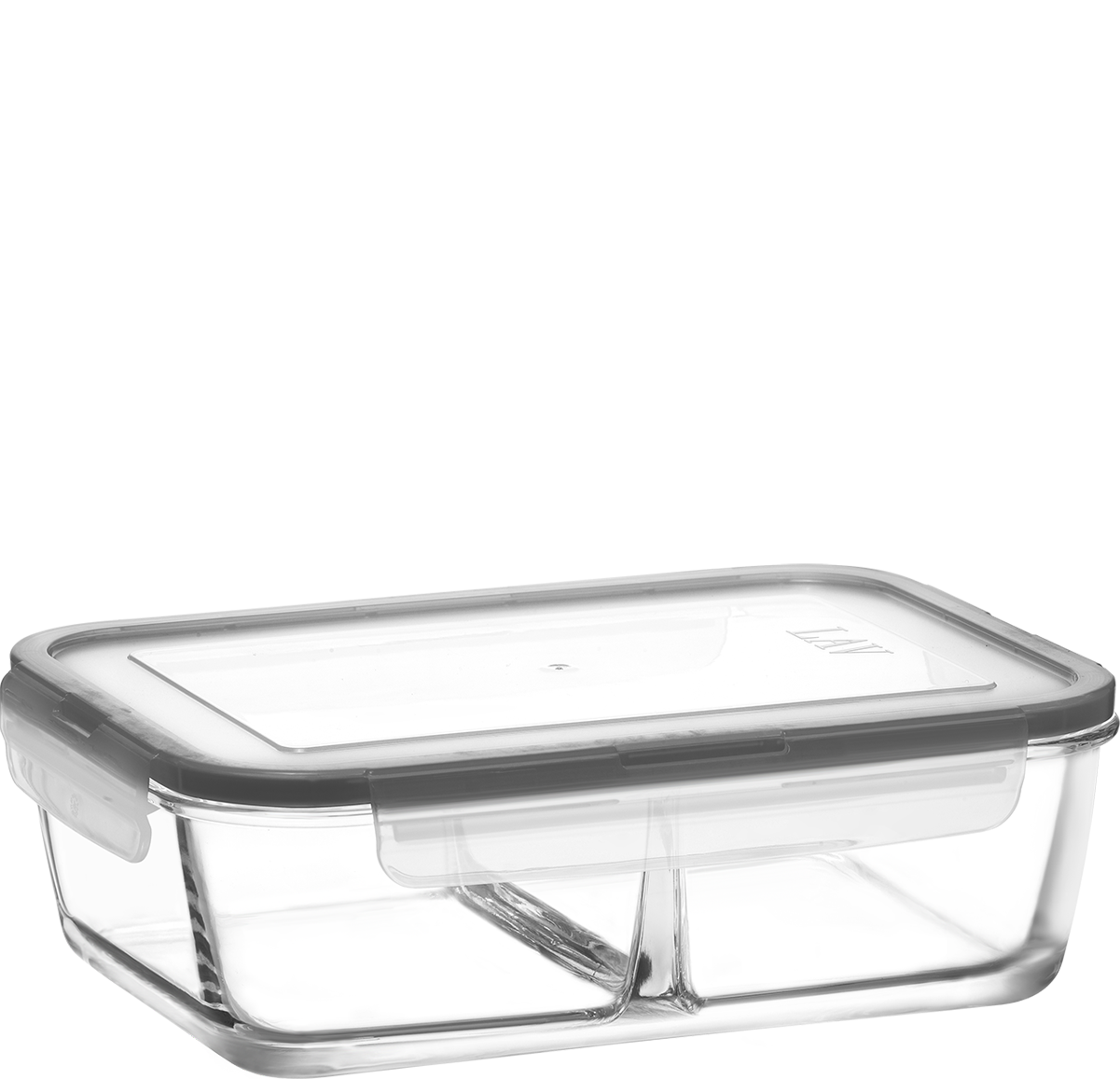 Kyoto 2 Compartment Food Container with Locked Lid