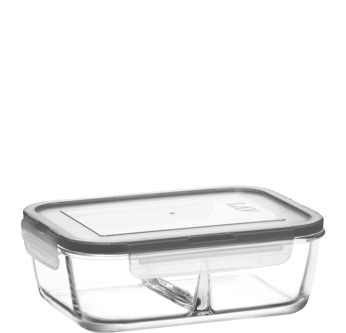 Kyoto 2 Compartment Food Container with Locked Lid